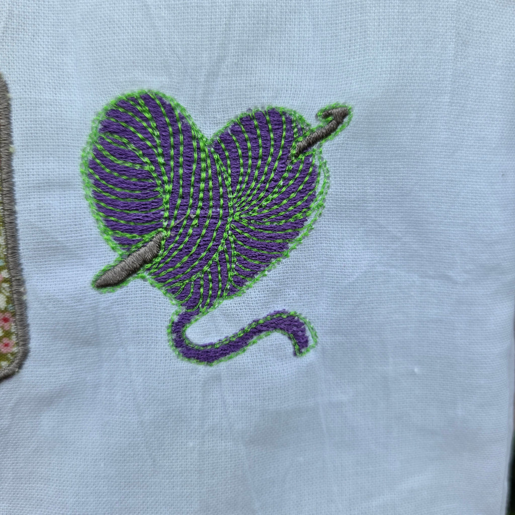 Grandma Energy Flour Sack Towel, Meemaw Vibes Embroidered Kitchen Towel, Yeehaw Meemaw Applique, Grandmacore Gift for Gardener Canner