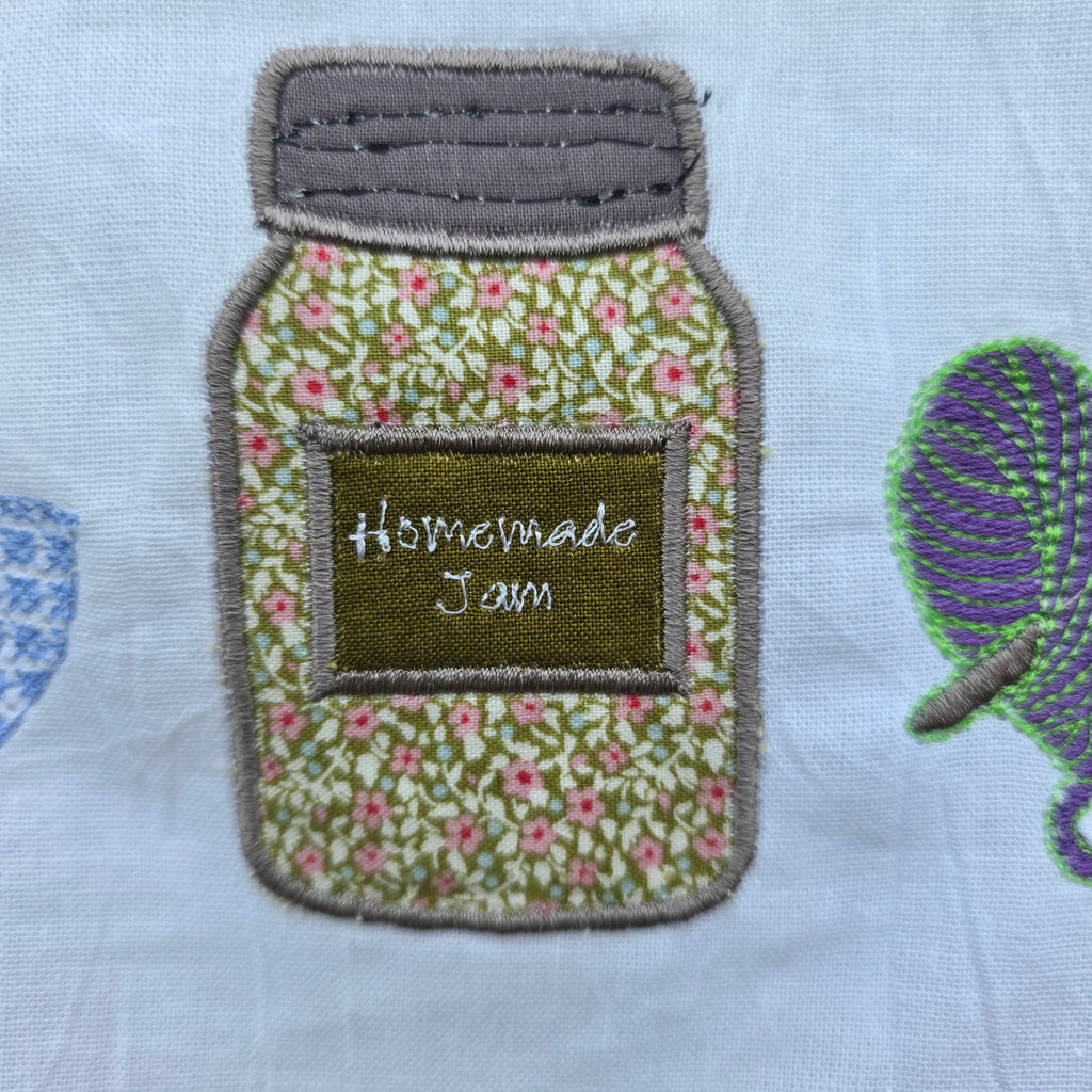 Grandma Energy Flour Sack Towel, Meemaw Vibes Embroidered Kitchen Towel, Yeehaw Meemaw Applique, Grandmacore Gift for Gardener Canner