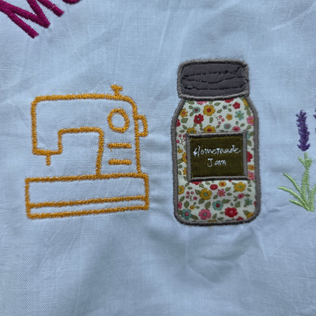 Grandma Energy Flour Sack Towel, Meemaw Vibes Embroidered Kitchen Towel, Yeehaw Meemaw Applique, Grandmacore Gift for Gardener Canner