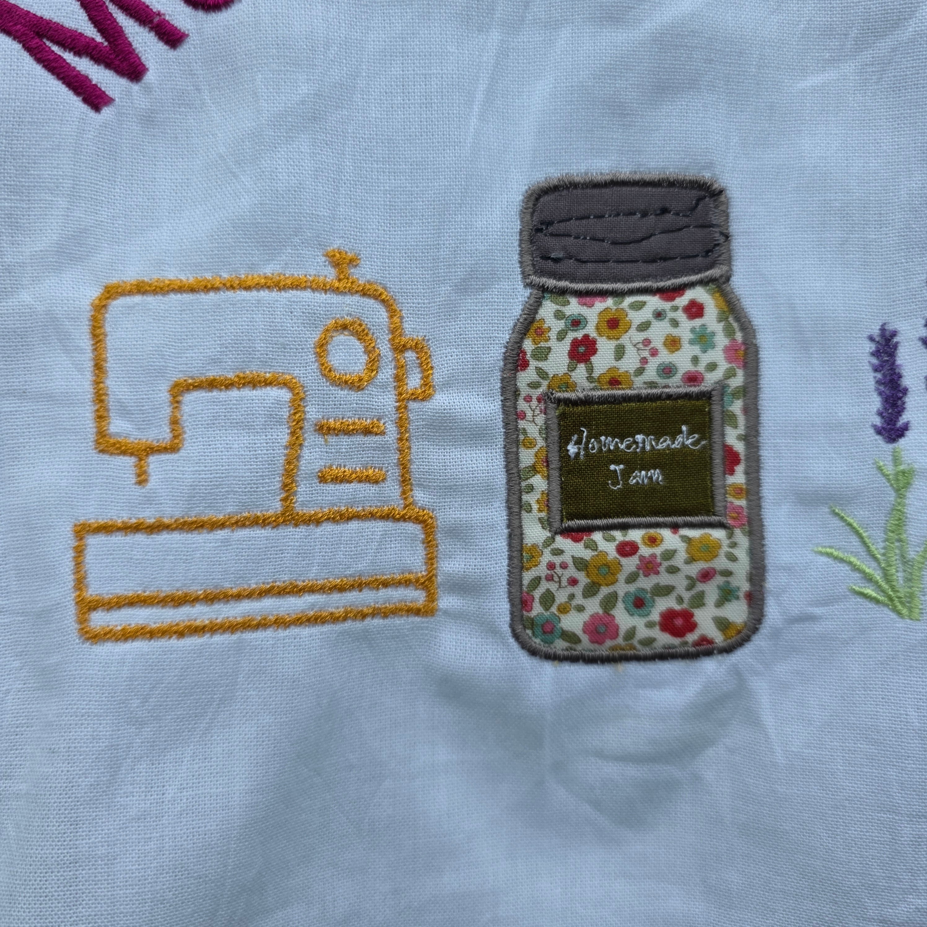 Grandma Energy Flour Sack Towel, Meemaw Vibes Embroidered Kitchen Towel, Yeehaw Meemaw Applique, Grandmacore Gift for Gardener Canner