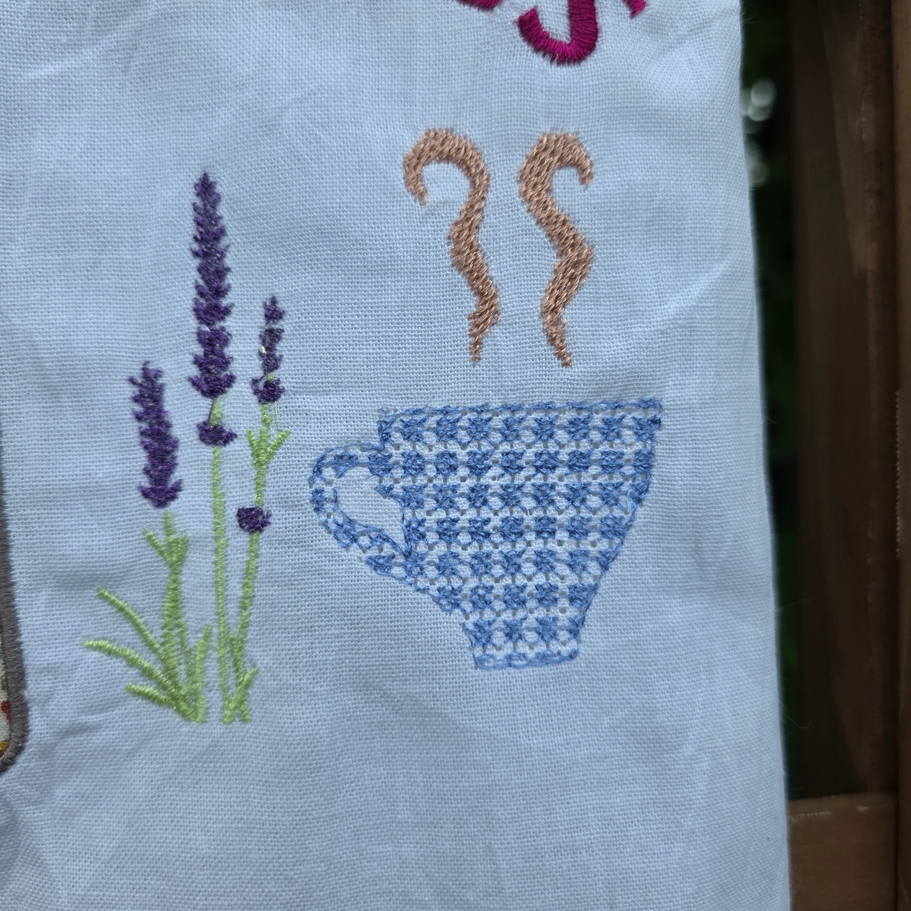 Grandma Energy Flour Sack Towel, Meemaw Vibes Embroidered Kitchen Towel, Yeehaw Meemaw Applique, Grandmacore Gift for Gardener Canner