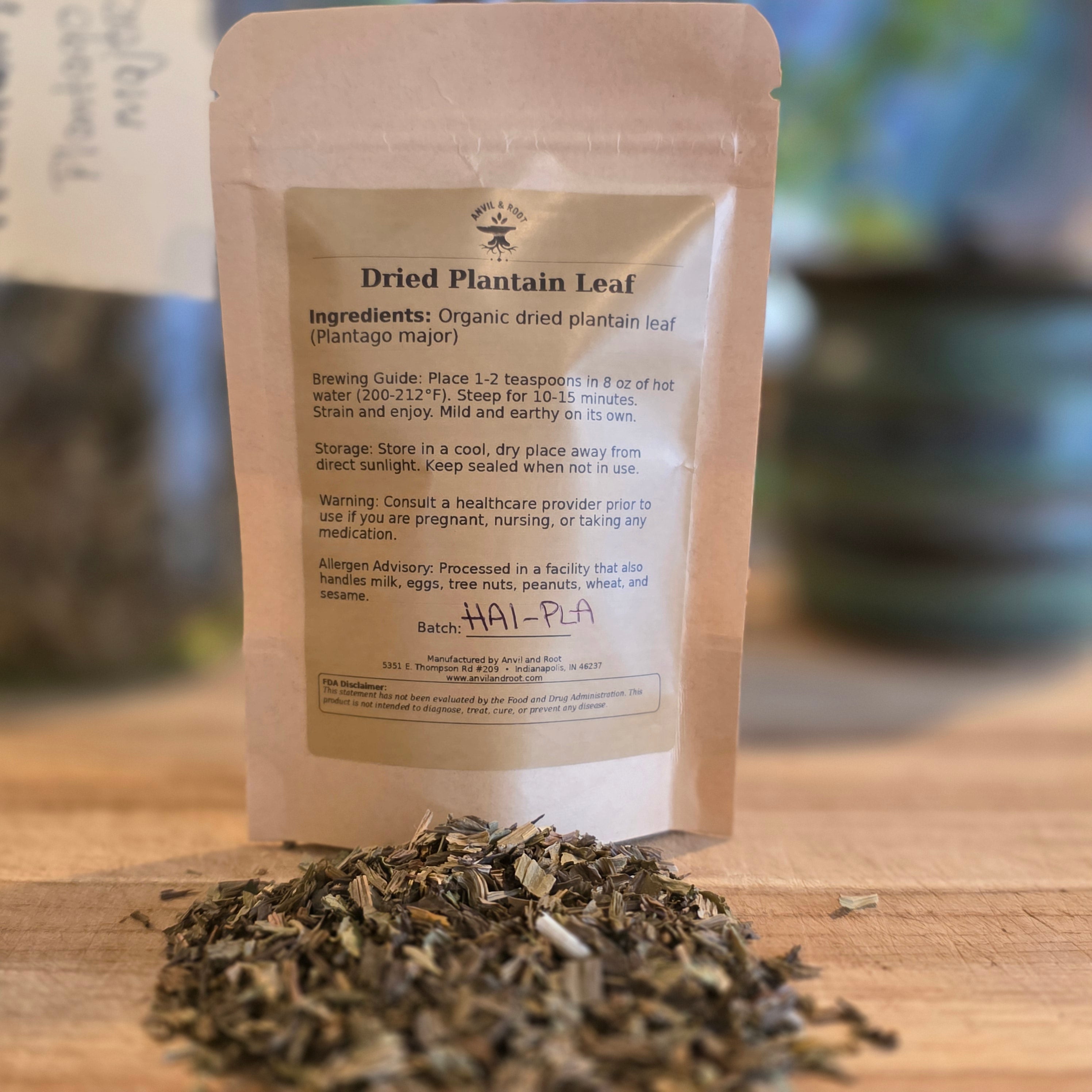 Plantain Leaf — Cut & Sifted, Organic