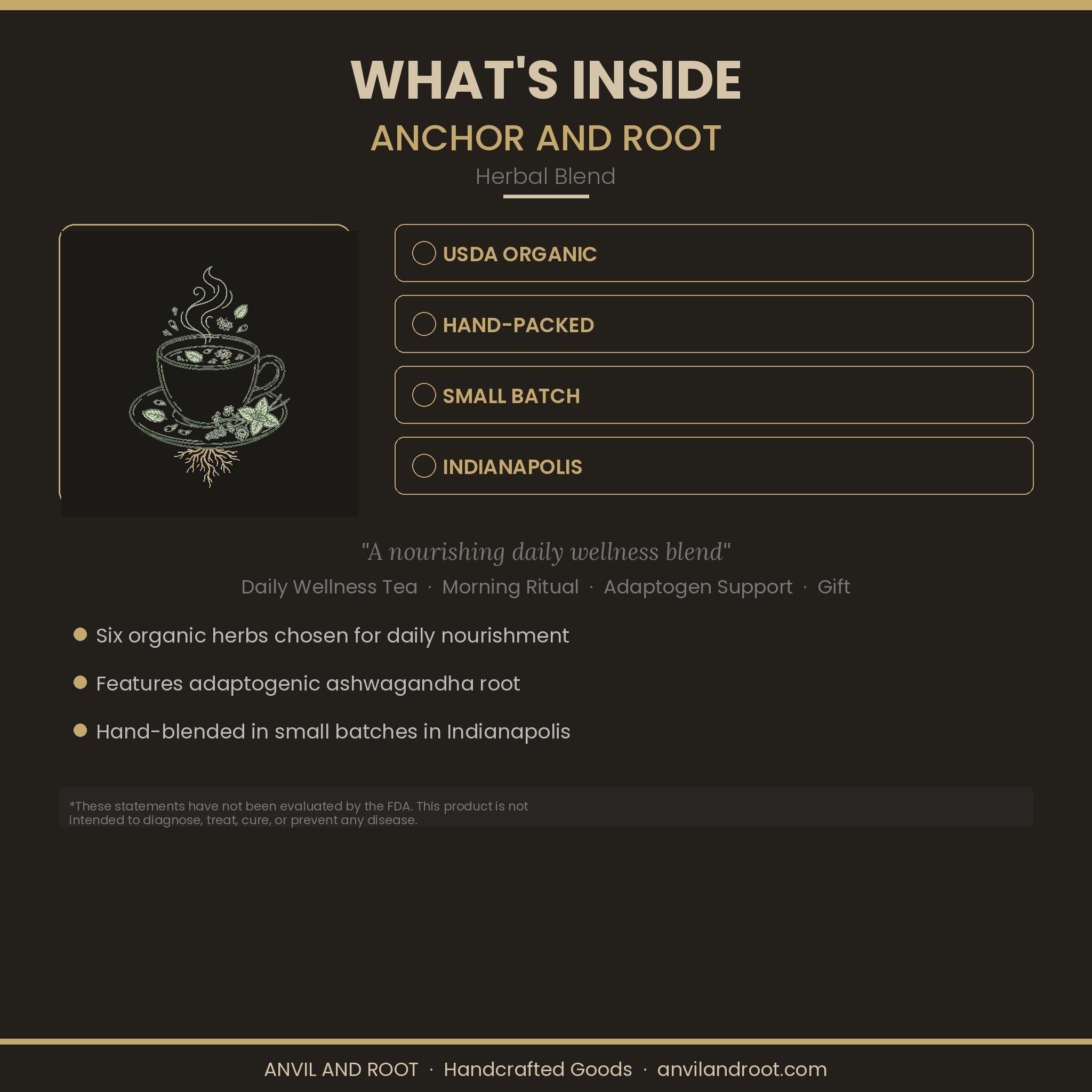 Anchor and Root - Organic Loose-Leaf Tea Blend