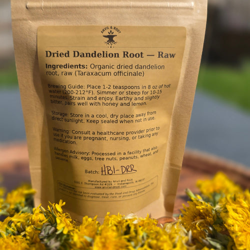 Dandelion Root — Raw, Cut & Sifted, Organic