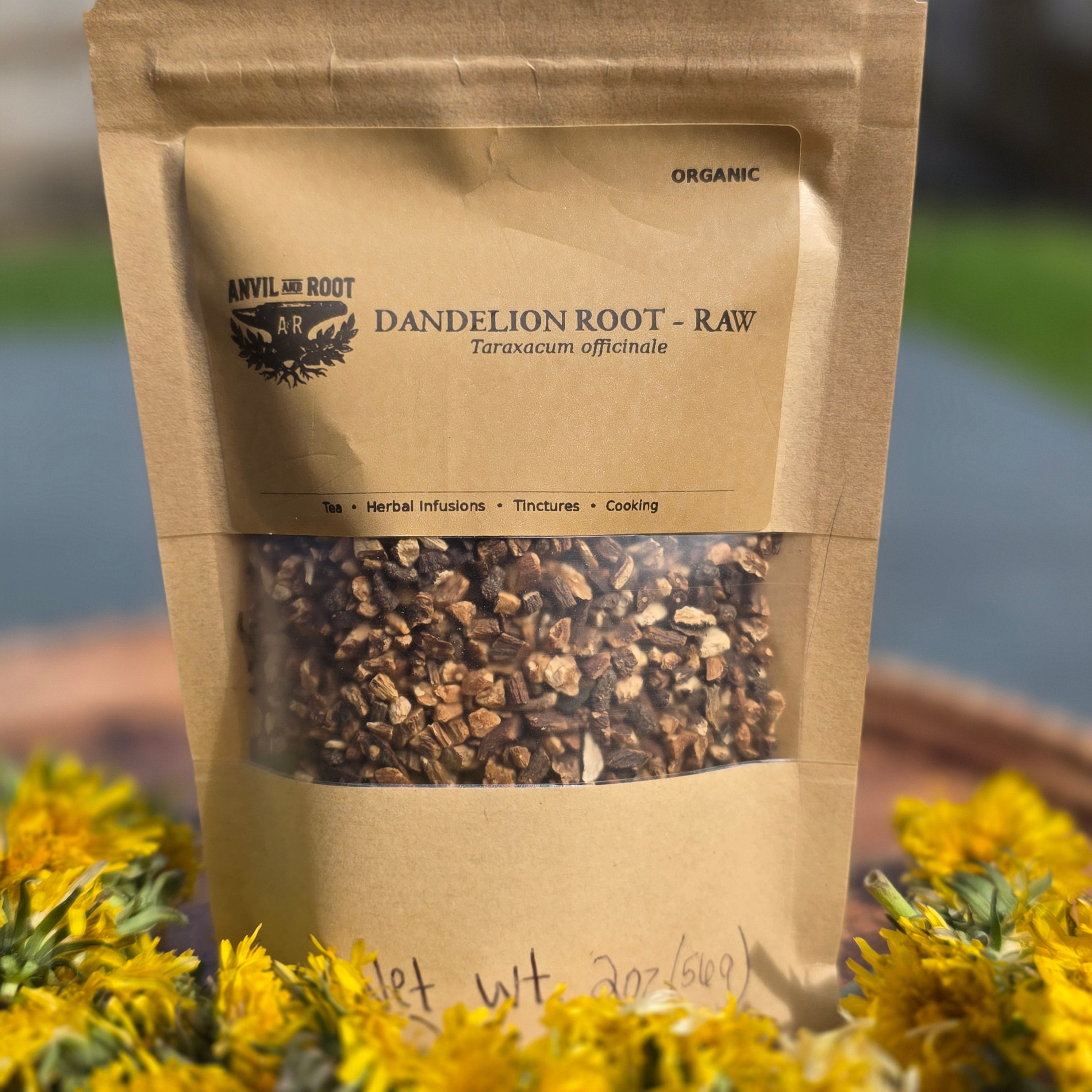 Dandelion Root — Raw, Cut & Sifted, Organic