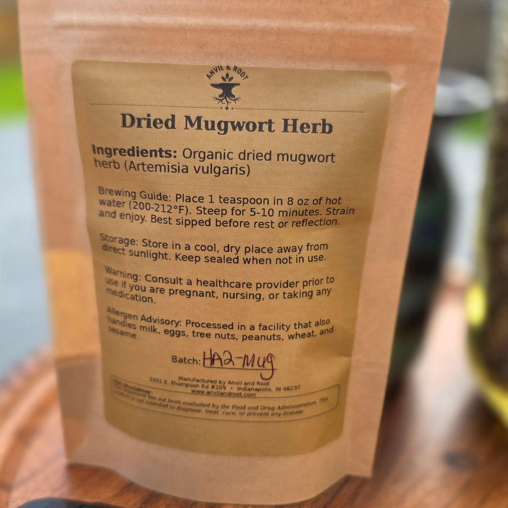 Mugwort Herb — Cut & Sifted, Organic