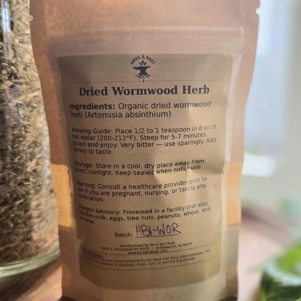Wormwood Herb — Cut & Sifted, Organic