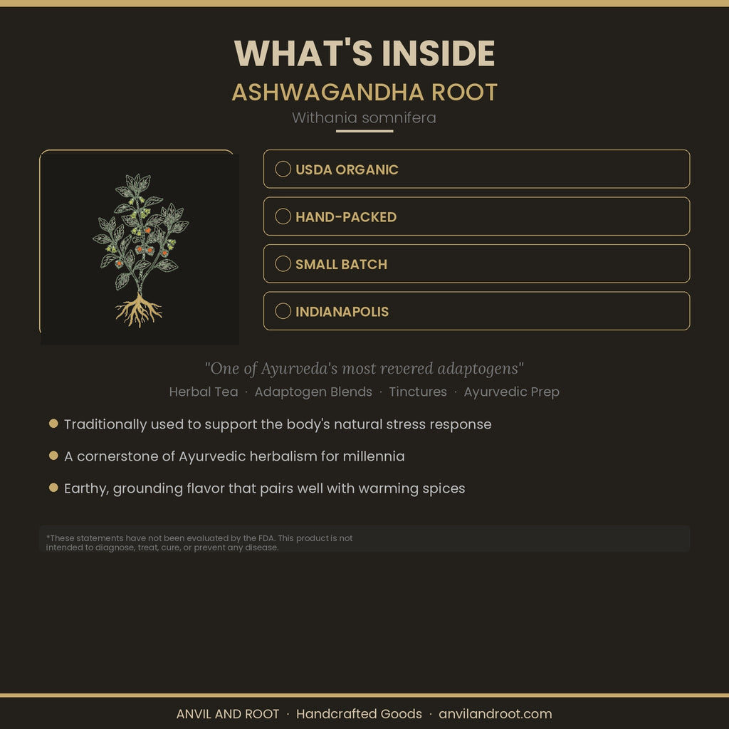 Ashwagandha Root — Cut & Sifted, Organic