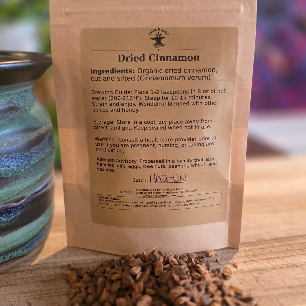 Cinnamon — 1/4" Cut & Sifted, Organic