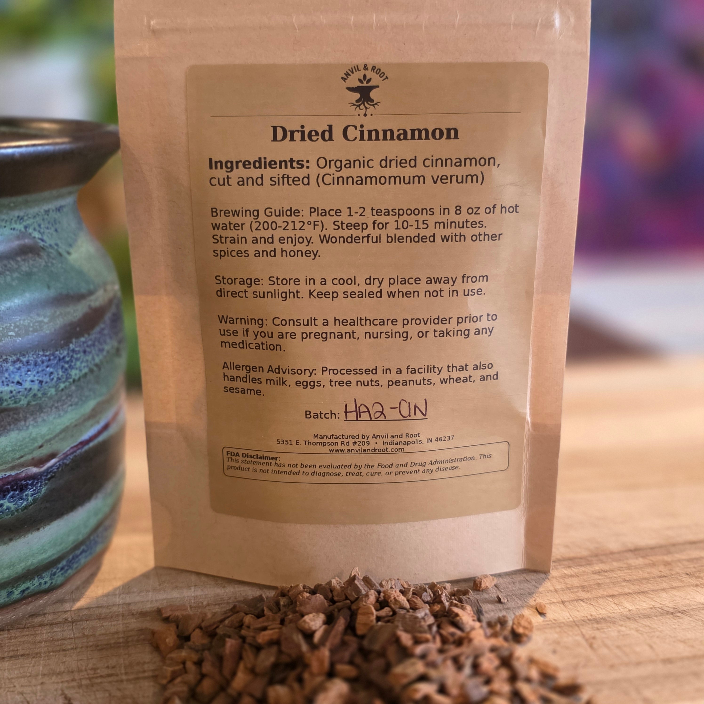 Cinnamon — 1/4" Cut & Sifted, Organic