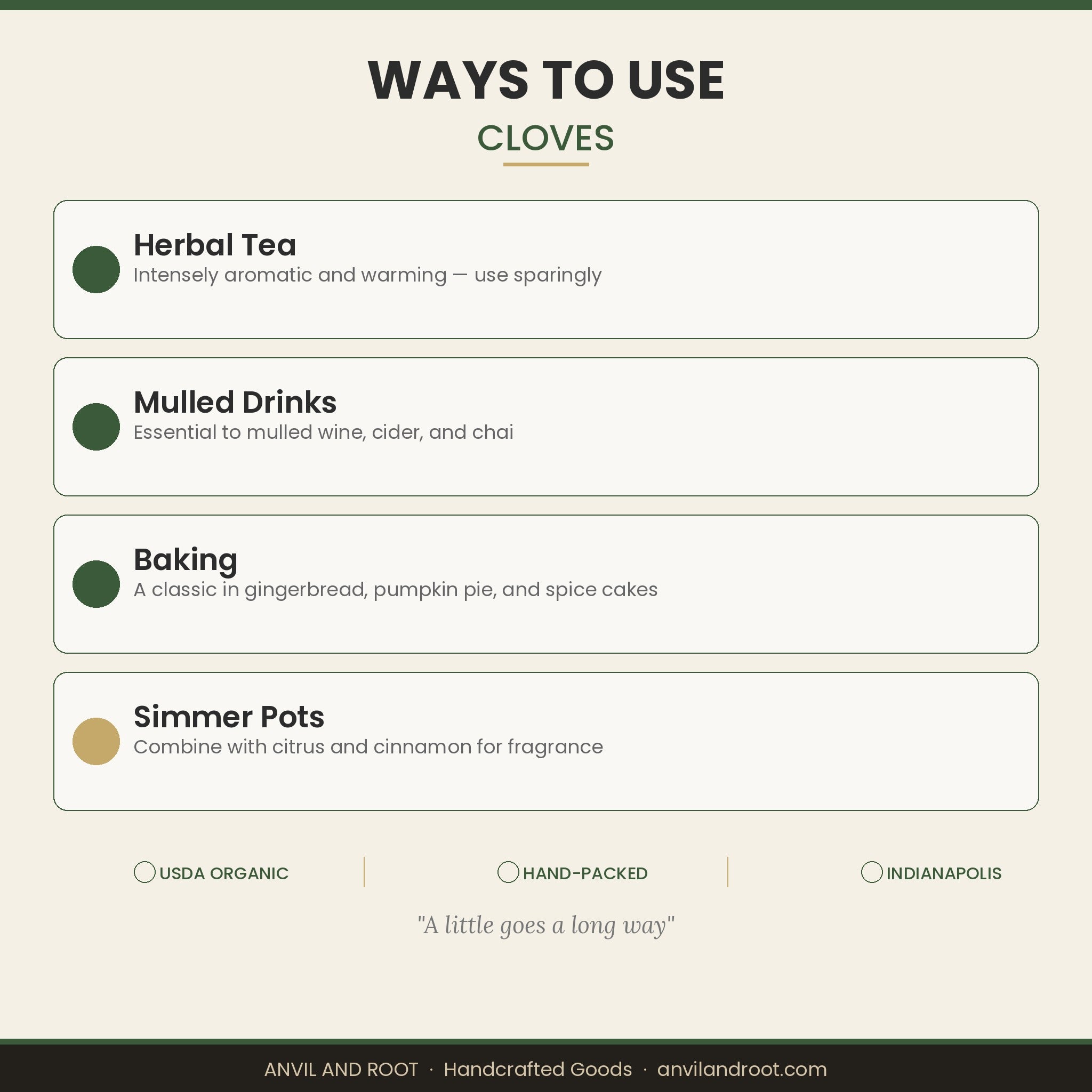 Cloves — Whole, Organic