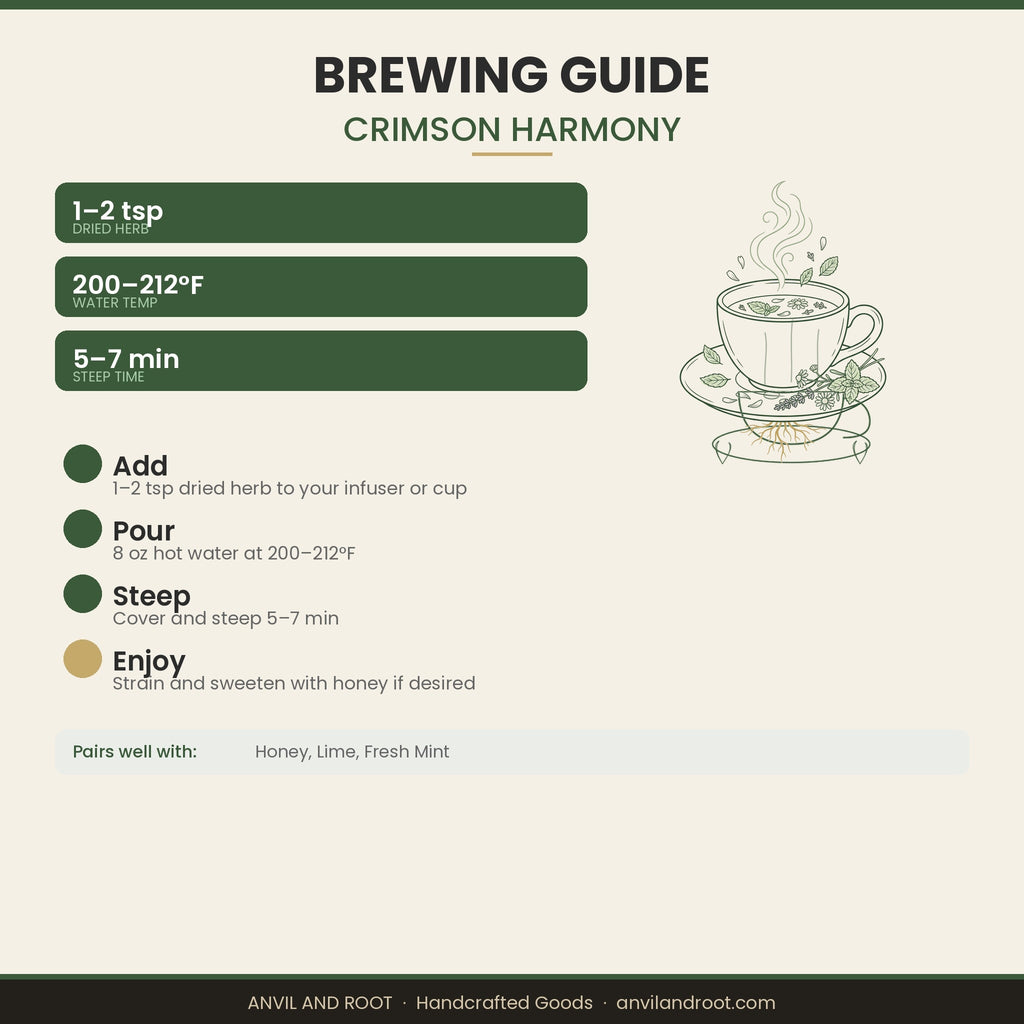 Crimson Harmony - Organic Loose-Leaf Tea Blend