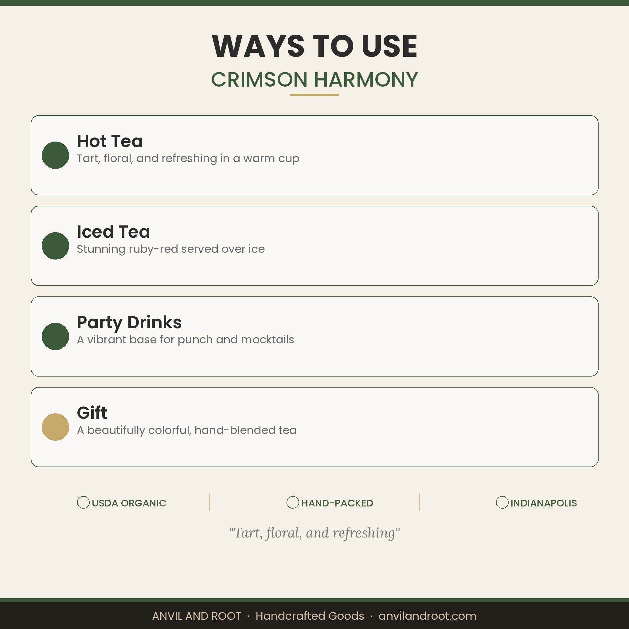 Crimson Harmony - Organic Loose-Leaf Tea Blend