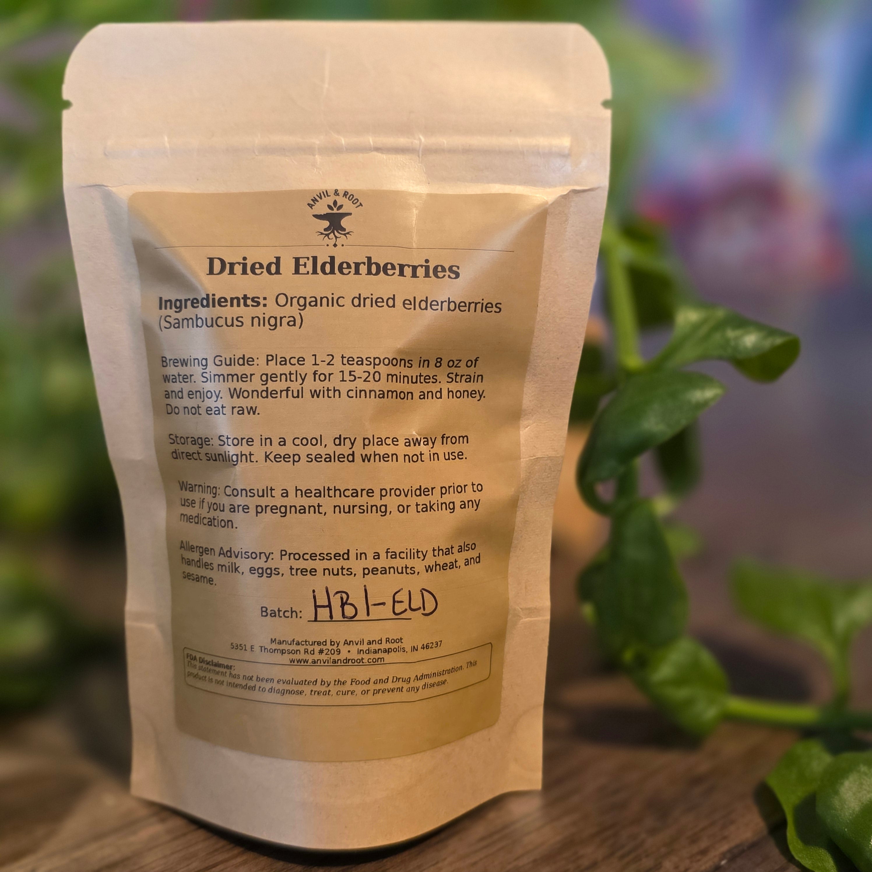 Elderberries — Whole, Organic