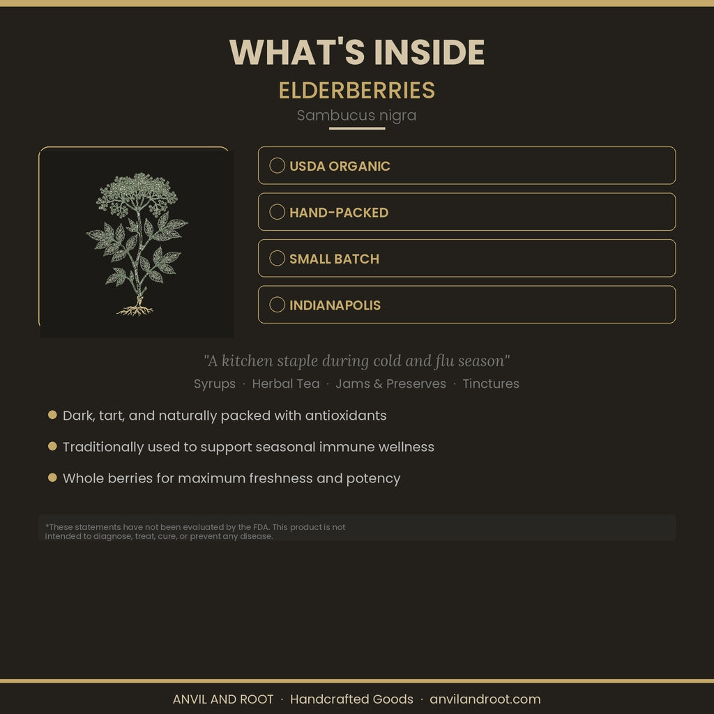 Elderberries — Whole, Organic