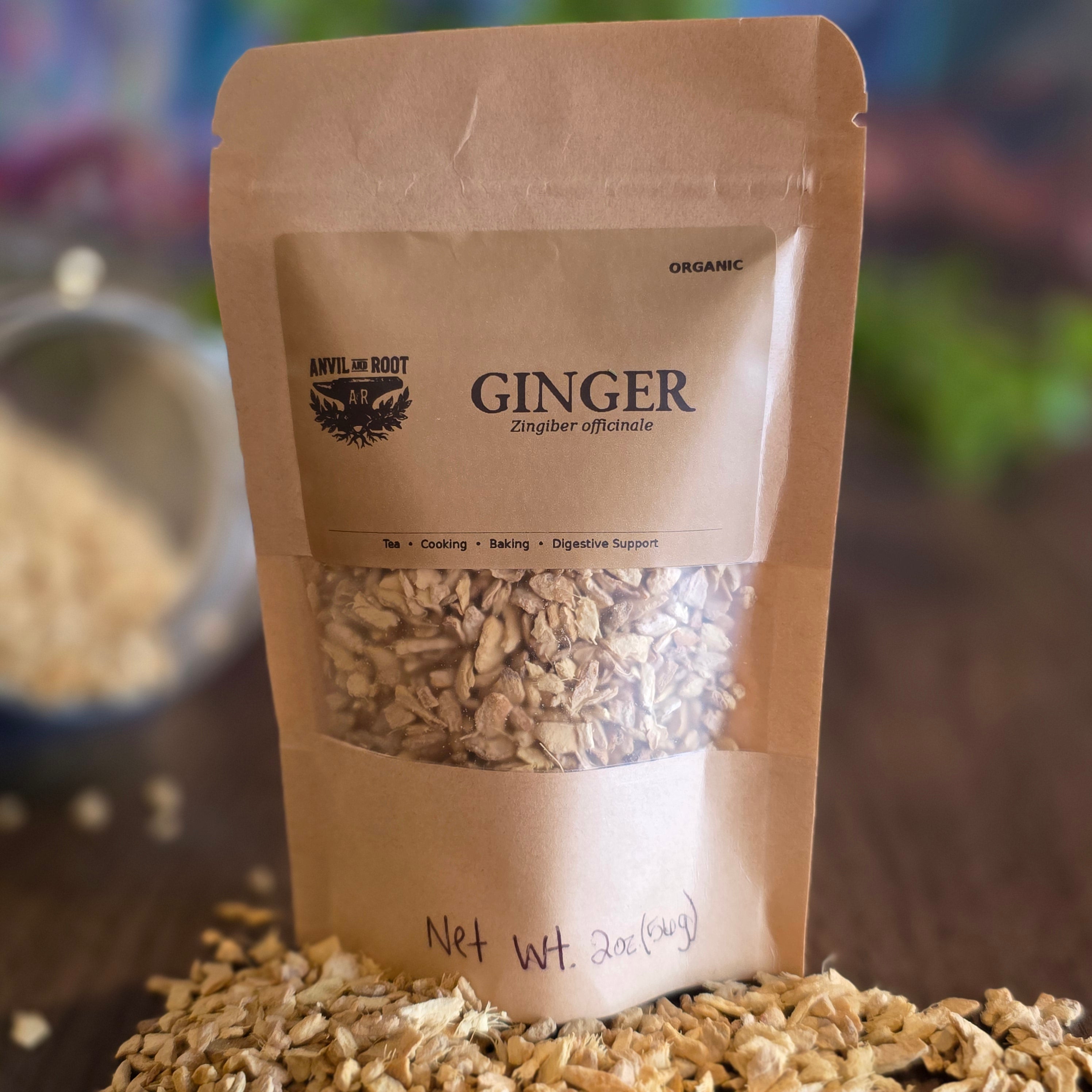 Ginger Root — Cut & Sifted, Organic