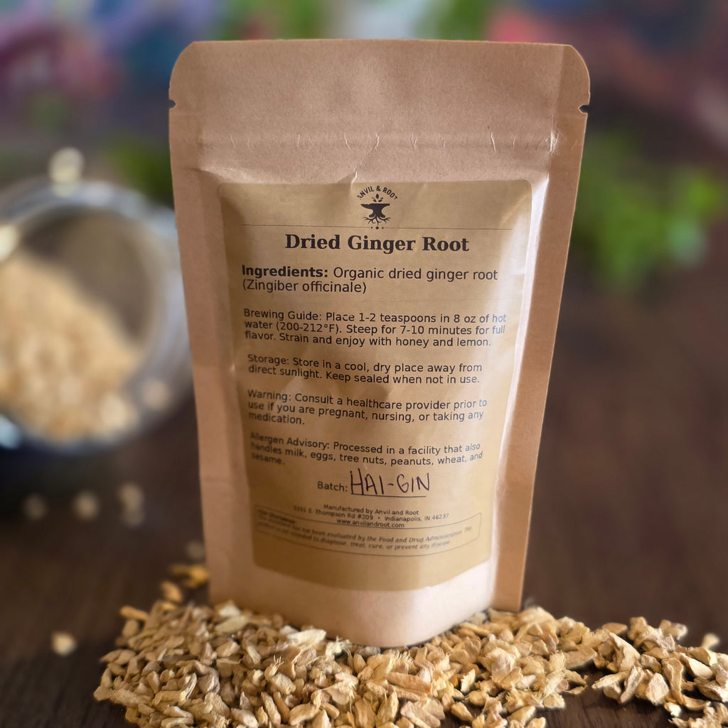 Ginger Root — Cut & Sifted, Organic