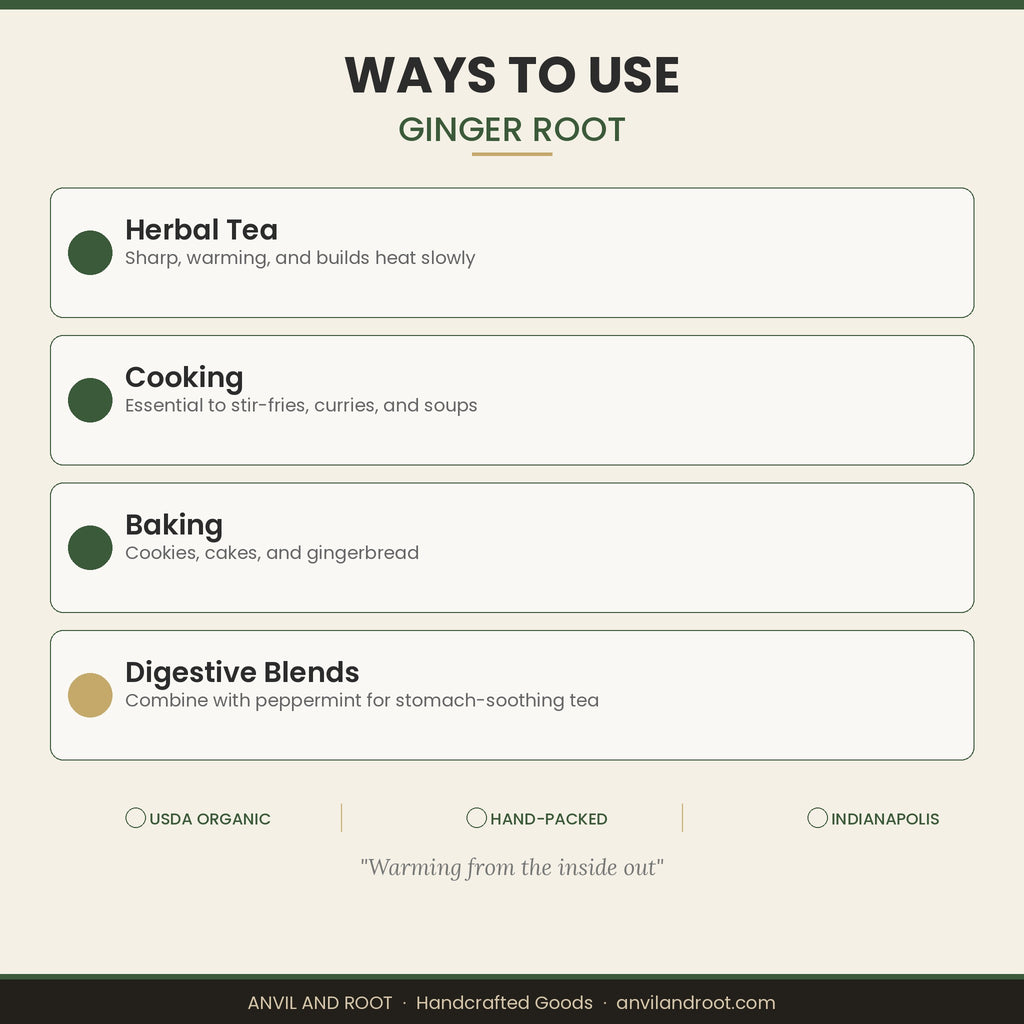 Ginger Root — Cut & Sifted, Organic
