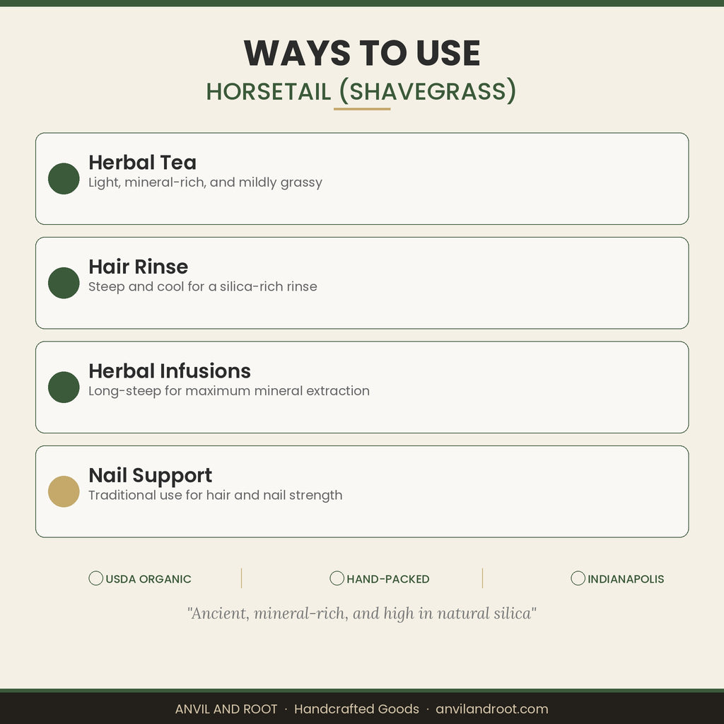 Horsetail (Shavegrass) — Cut & Sifted, Organic