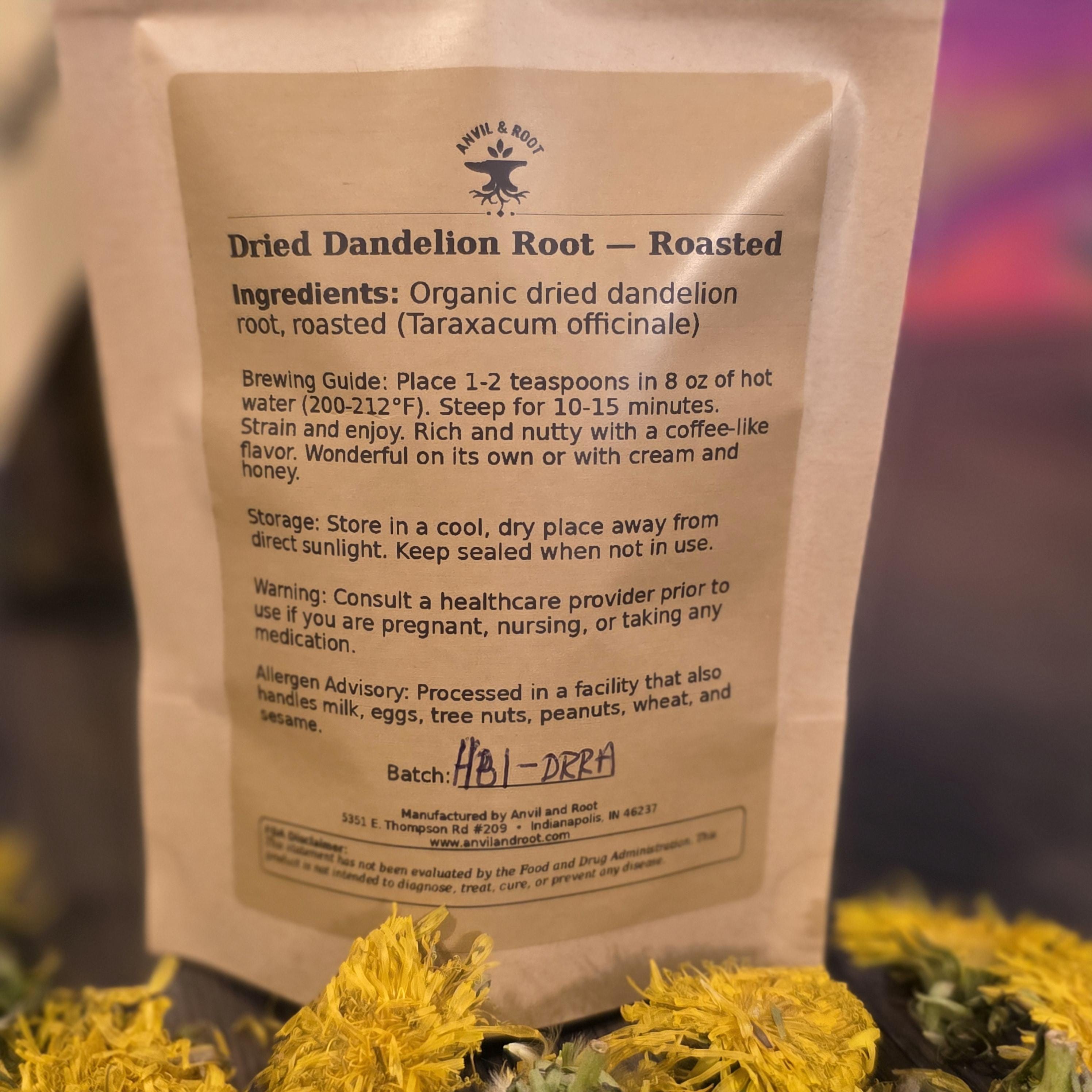 Dandelion Root — Roasted Granules, Organic - Anvil & Root
