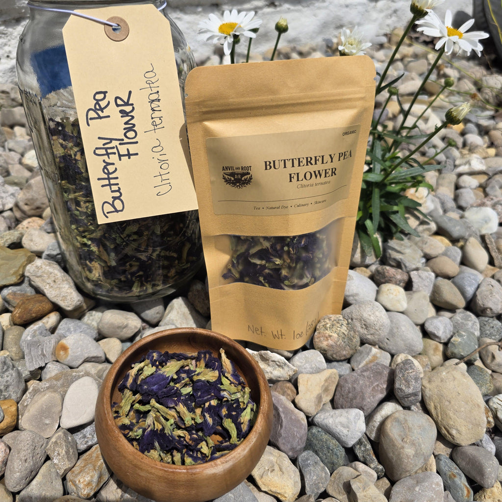 Butterfly Pea Flowers — Whole, Organic - Anvil & Root