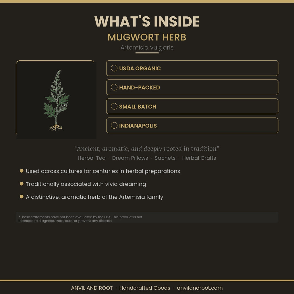 Mugwort Herb — Cut & Sifted, Organic