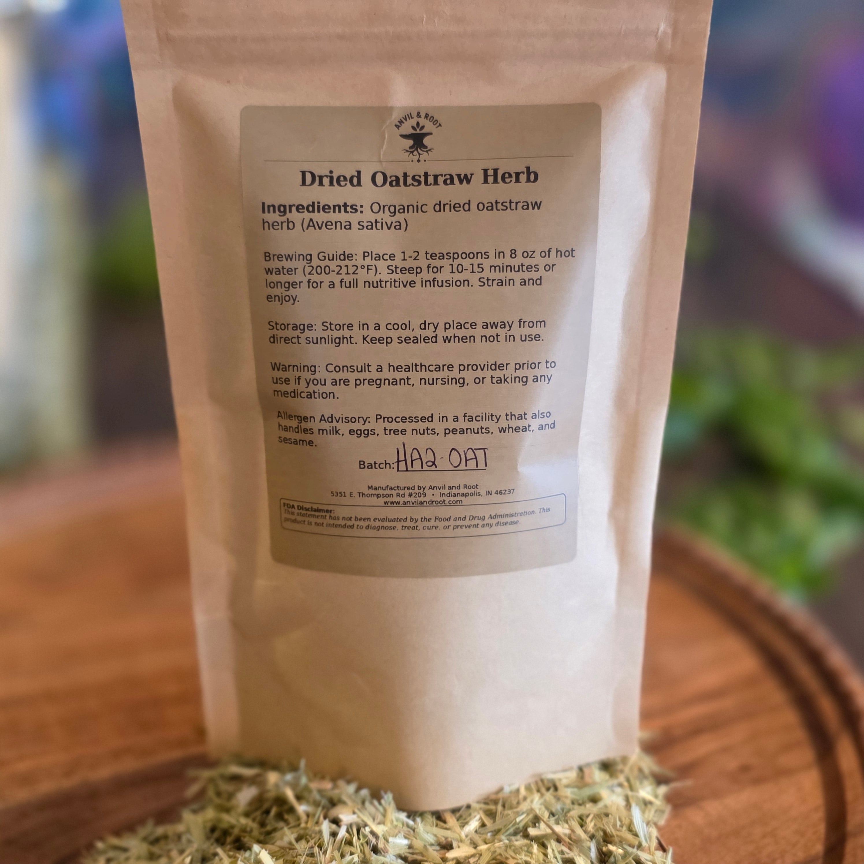 Oatstraw — Cut & Sifted, Organic