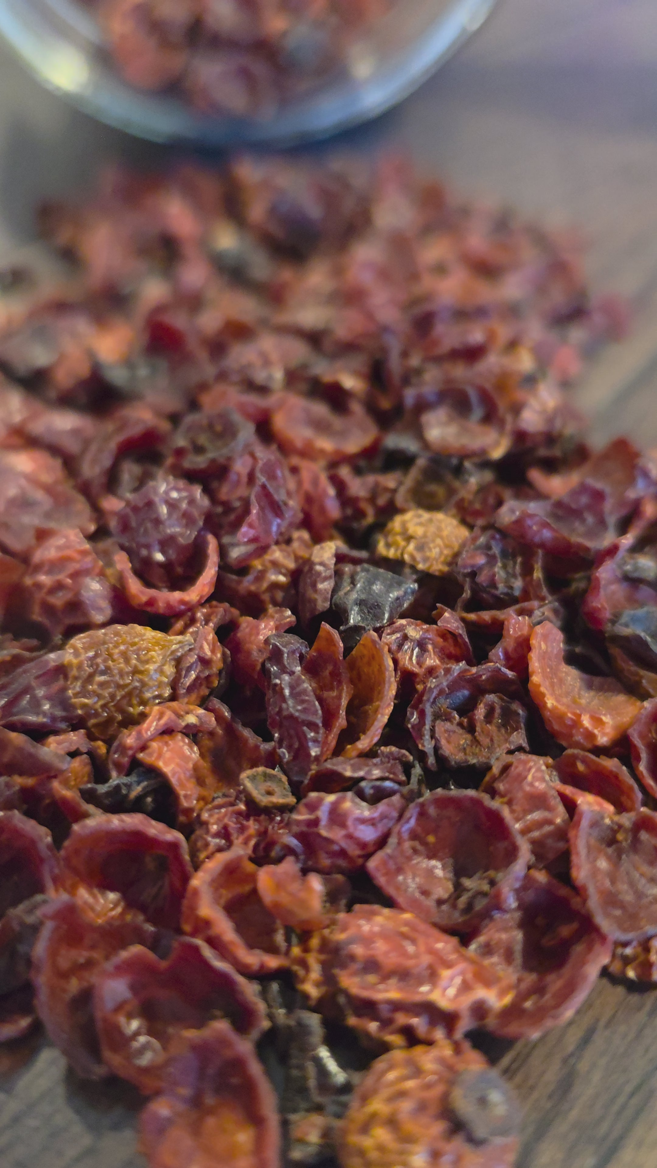 Rosehips — Cut & Sifted, Seedless, Organic