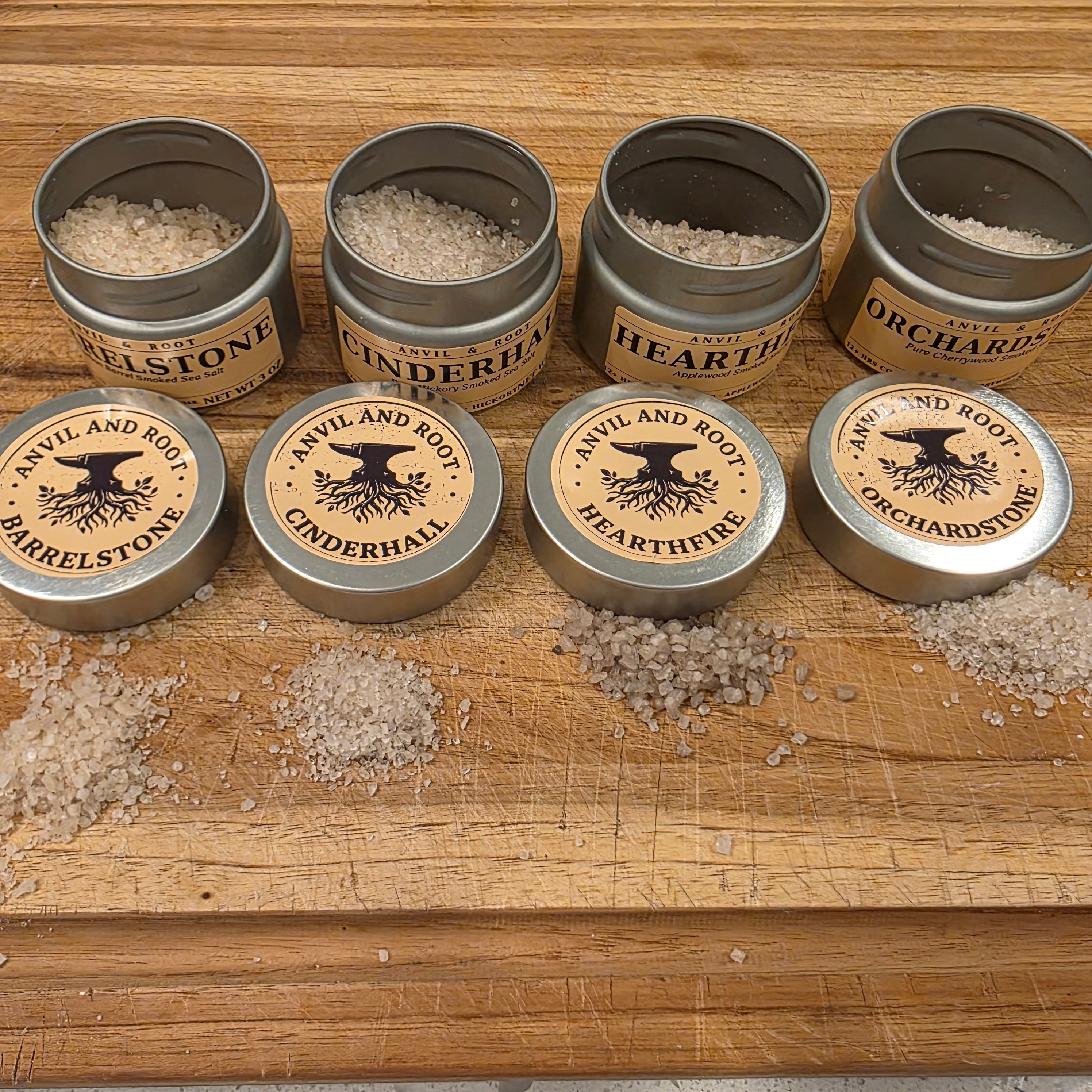 The Pure Smoke Quartet — Four Cold-Smoked Sea Salts
