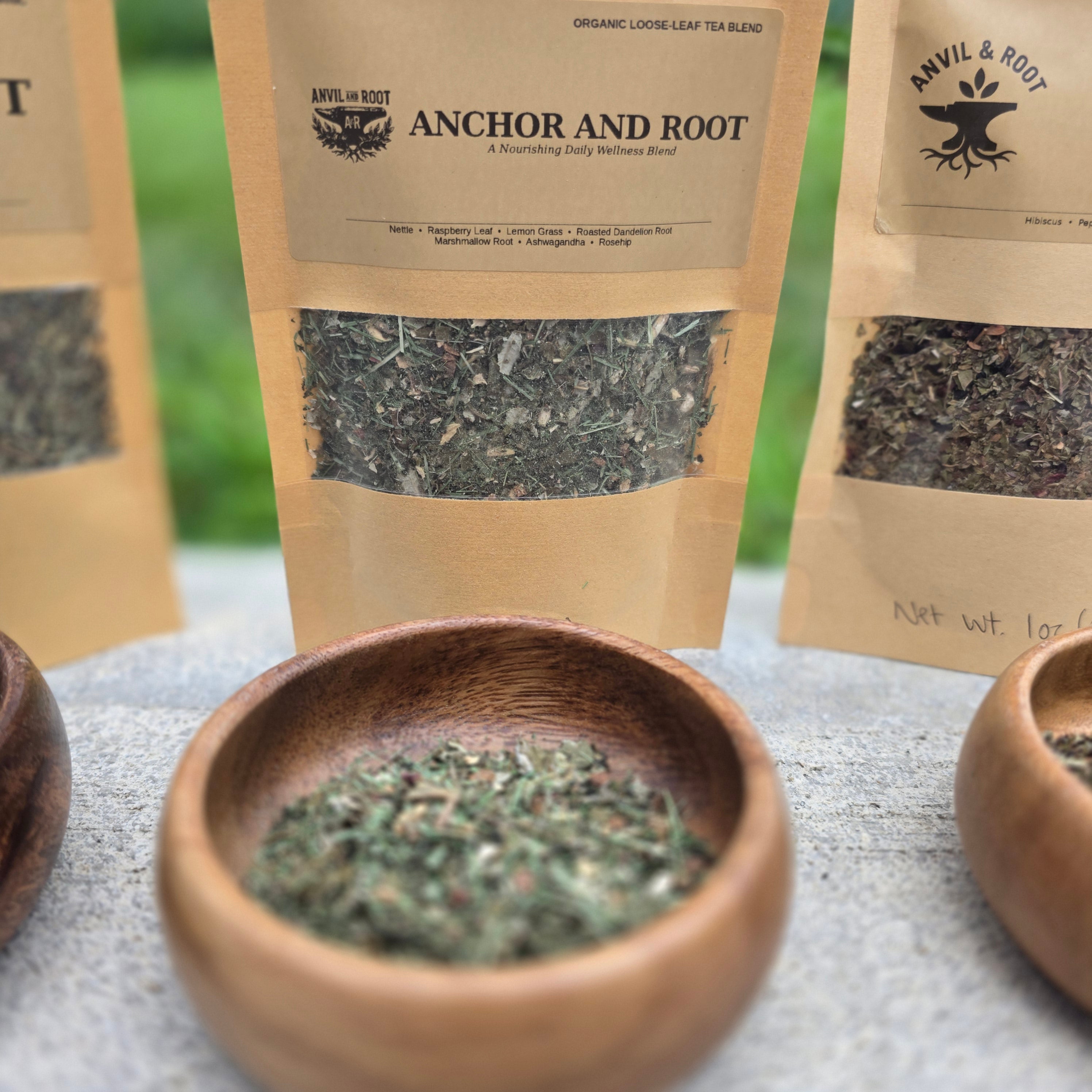 Anvil and Root Signature Tea Box + Tea Infuser